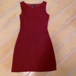 BCBG Brick red size two shift dress